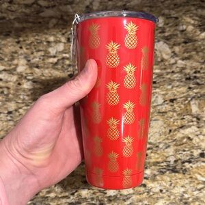 Red Pineapple Tumbler